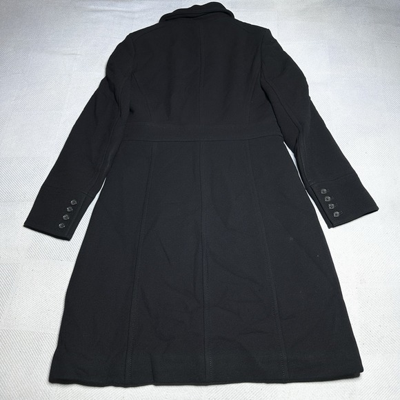 J Crew Wool Coat Womens Size 6 Petite Black Peacoat Insulated Lined Vintage Y2K - Picture 10 of 16
